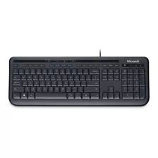 Teclado Multimidia C/fio Wired 600 Preto Anb-00005 Microsoft