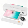 Plastificadora Laminadora A4 Fria E Quente Esquinero Cortador De Papel Kit Completo 10 Plastico A5 Mecolour 220v