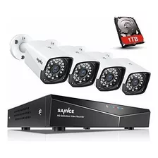 Sistema De Cámaras De Seguridad Poe Sannce 1080p Con Unidad