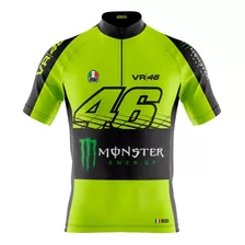 Camiseta Ciclismo Masculina Vr 46 Dry Fit Com Bolsos Uv 50