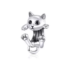 Pulseras De Plata De Ley 925 Con Diseño Gato