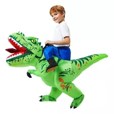 Roupa Fantasia De Dinossauro Inflável Infantil Traje T Rex