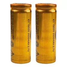 Kit 2 Baterias Para Microfones 18500 Li-ion Recarregável