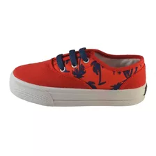 Zapatilla Náutica Rojo Palmeras Reef Kids Envío Gratis