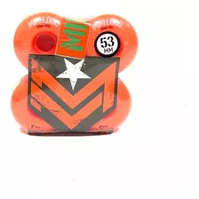 Roda Mini Logo 53mm 101a C Cut Laranja Skate Street Lacrada