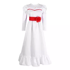 Nuoqi Disfraz De Muneca De Terror Para Mujer, Vestido Blanco