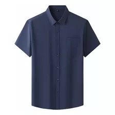 Camisa Masculina Plus Size De Manga Curta, Camiseta Casual E