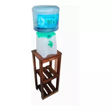 Mesa Organizador Mueble Pino Madera Dispenser De Agua Pintad