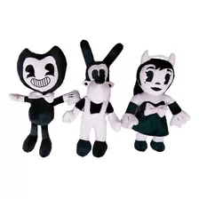 3pcs Bendy Y La Máquina De Tinta Boris Alice Muñeco Peluche