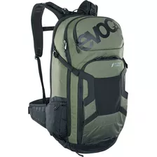 Evoc Mochila Fr Tour E-ride Protector 20l, Verde Oliva/negro