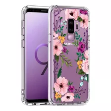 Funda Para Samsung S9 Plus (diseno Flores Purpura / Luhou...