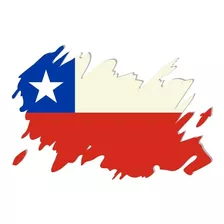 Sticker Bandera Chile Calcomanía Decorativo Vinil Auto