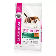 Alimento Eukanuba Fit Body Weight Control Para Perro Adulto De Raza Mediana Sabor Mix En Bolsa De 3kg