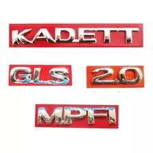 Kit Emblemas Kadett Gls 2.0 Mpfi Cromados