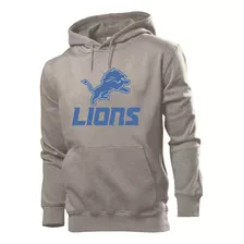 Blusa Moletom Canguru Casaco Detroit Lions Futebol Americano