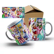 Caneca Anime Cavaleiros Do Zodiaco De Porcelana 325ml N22