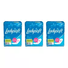 Ladysoft Normal Suave S/ Abas C/8 Absorvente (kit C/03)