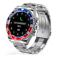 Relógio Smartwatch Social Esporte Masculino Prata