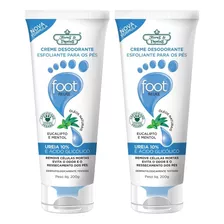 Flores E Vegetais 2u Creme Esfoliante Para Pés 200g