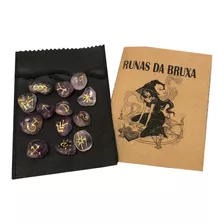 Jogo De Runas Da Bruxa 13 Pedras Ametista De 1 A 3cm