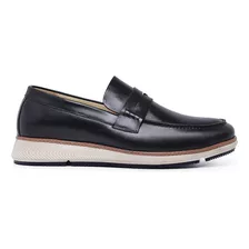 Sapato Loafer Casual Masculino Sapato De Calçar Em Couro