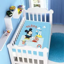 Cobertor Bebe Jolitex Raschel Disney Baby Mickey Barquinho