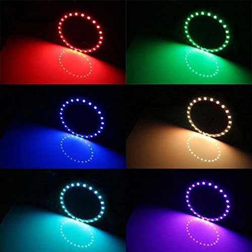 Ijdmtoy - Anillos De Halo Led Multicolor Para Hyundai Foto 3