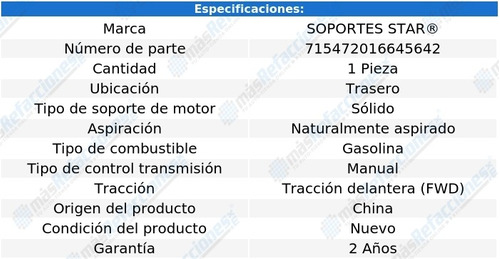 Soporte Motor Trasero Alfa Romeo 147 L4 2.0l 04-05 Foto 2