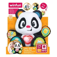 Ursinho De Pelúcia Eletrônico Meu Amigo Panda C/ Som Winfun