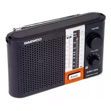 Radio Portátil Daewoo 4 Bandas Dwr12bk