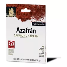 Azafrán En Polvo Carmencita Blister De 4 Un X 0.1g España!