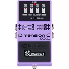 Pedal De Efeito Boss Waza Craft Dimension C Dc-2w Violeta