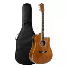 Violão Elétrico Accord Afk-255 Folk Afinador + Capa Brinde