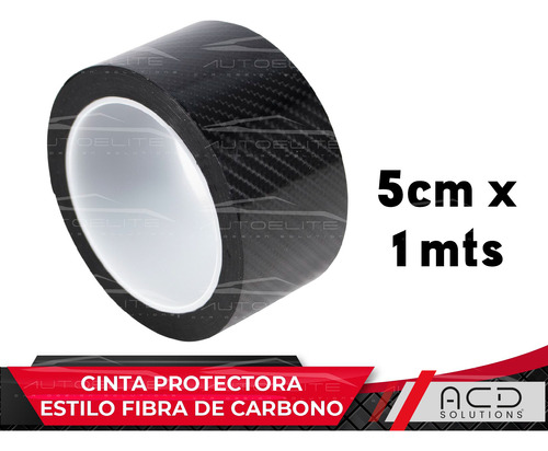 Cinta Protector Embellecedores Estribos Fibra Carbono 1m*5cm Foto 2