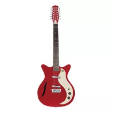 Guitarra Danelectro 12 Cuerdas Red Metal + Funda