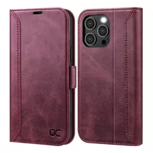 Funda Ocase Para iPhone 14 Pro Shockpr Wallet Mulberry