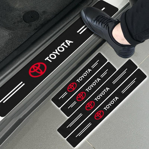 Sticker Proteccin De Estribos Toyota Yaris Sedn 4piezas Foto 5