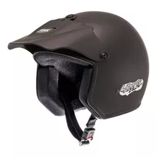 Capacete Para Moto Aberto Pro Tork Liberty Liberty Preto- Cor Preto-fosco Desenho Solid Tamanho Do Capacete 56