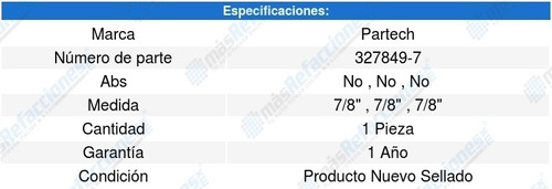 Bomba De Freno Chrysler Cirrus 95-97 Partech 5677451 Foto 2