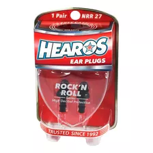 Hearos Rock N' Roll Ear Filters 1 Par Protectores + Case