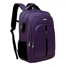 Mochila Notebook Antifurto Senha Ate 15 Pol Grande Imperm. 