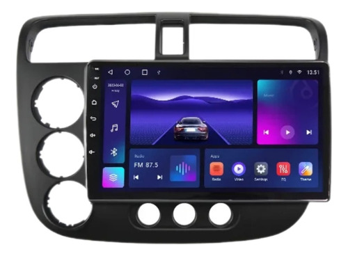  Honda Civic 01-05 Carplay Android Auto Touch Radio Bluetoot Foto 3