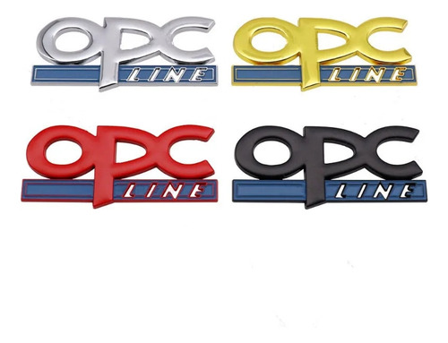 4metal Opc Line Emblema Insignia Pegatina Para Opel Foto 3