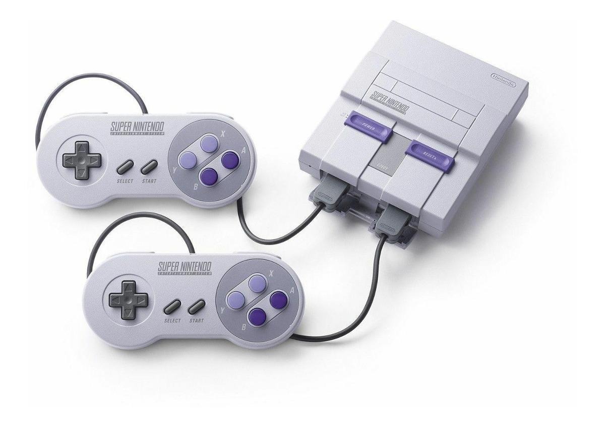 Nintendo Super Nes Classic Edition 512mb Standard  Color Gris Y Violeta