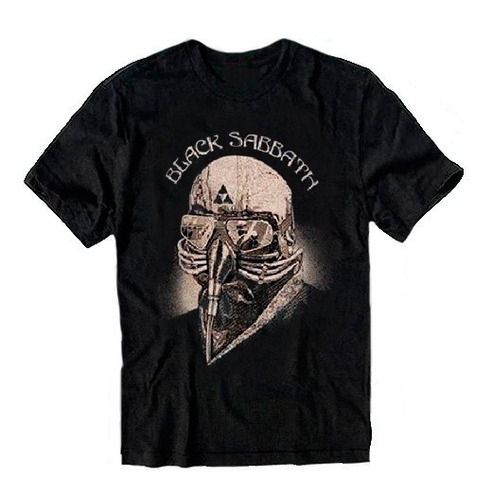 Camiseta Black Sabbath Mask Tamanho Especial