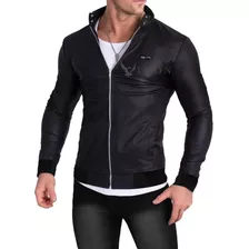 Campera Hombre Entallada Engomada