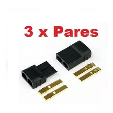 3 X Pares De Plug Traxxas Trx (macho/ Fêmes)