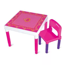 Mesa Meninas De Princesas Com Uma Cadeirinha Bell Toy