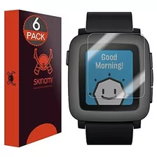 Skinomi Screen Protector Compatible With Pebble Time (6-pack