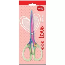 Tesoura Rainbow Titanium Love 17cm - Molin